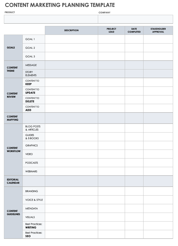 Content Marketing Templates For Articles