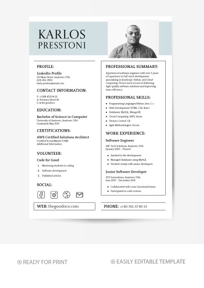 Convert CV to ATS format for free