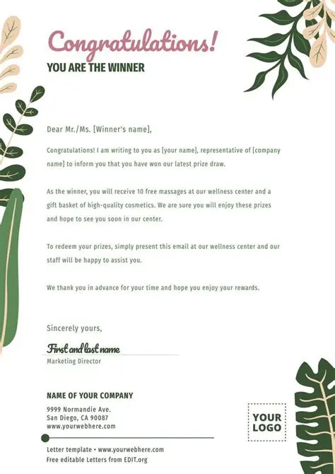 Editable Letter Template Options Editable Letter Template Options