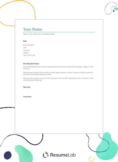 Editable Letter Template Options Editable Letter Template Options