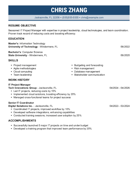 Free AI resume builder and download