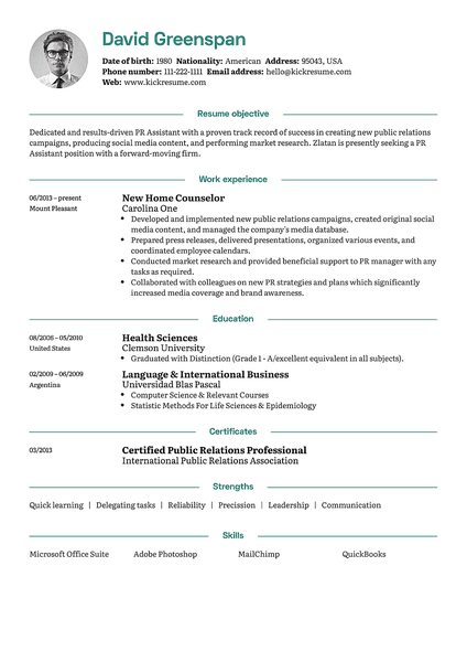 Free resume builder