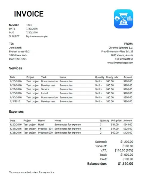 Invoice Template Tools For Efficient Time Tracking