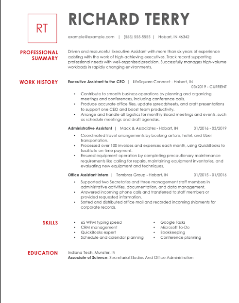 It specialist ats resume template pdf