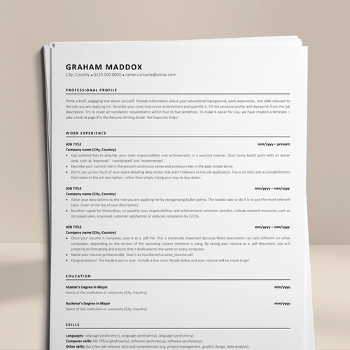 It specialist ats resume template word free download
