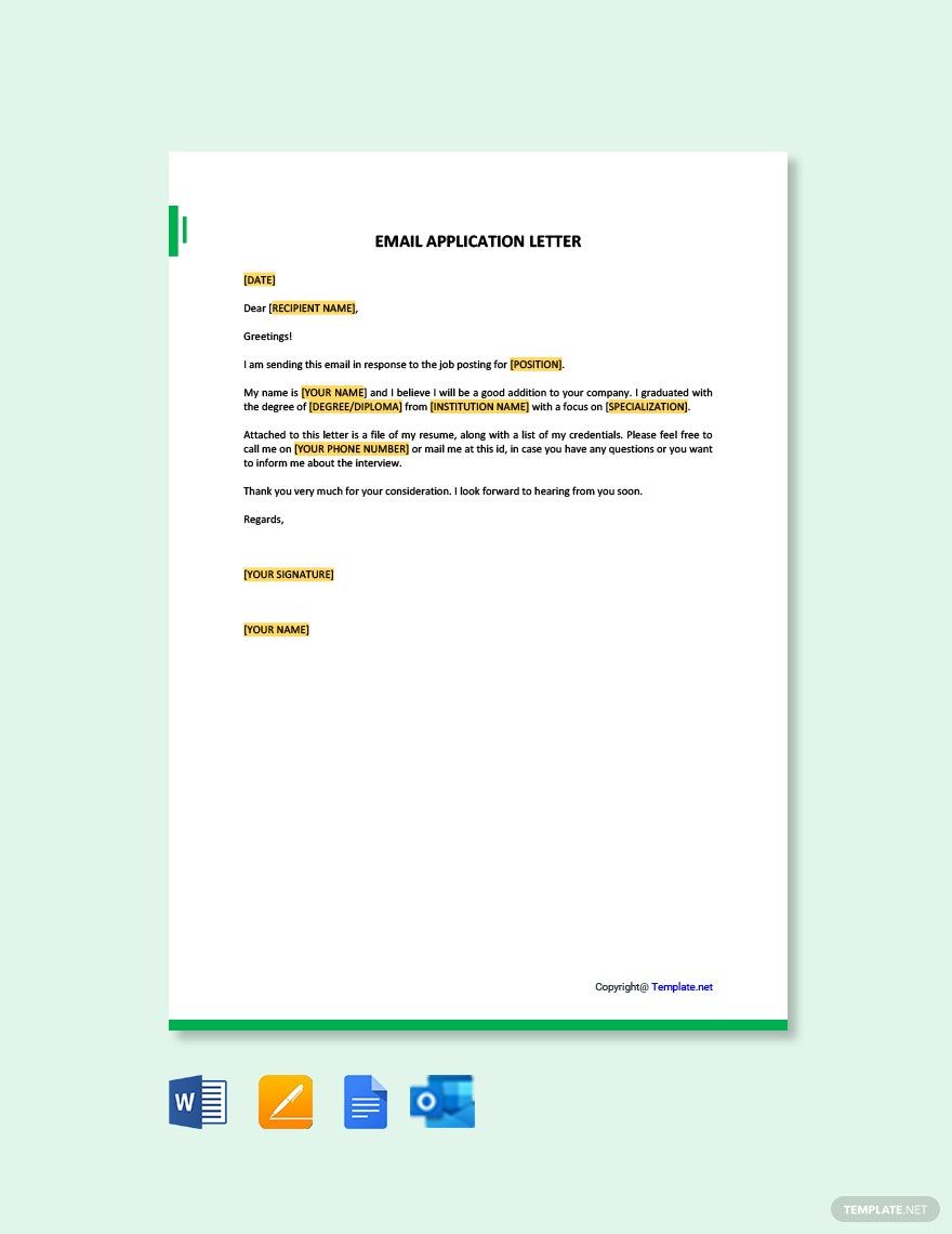Letter Template For Email Communications Letter Template For Email Communications