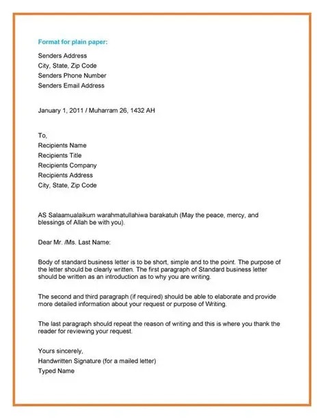Letter Template For Email Communications Letter Template For Email Communications
