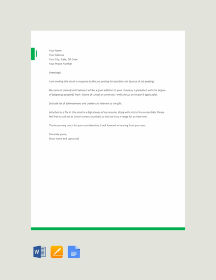 Letter Template For Email Communications Letter Template For Email Communications