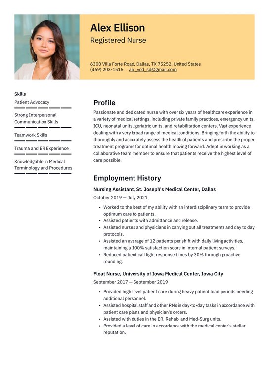 Nursing intern ats resume template pdf Nursing intern ats resume template pdf