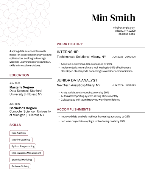 Sample CV for internship with no experience Word Sample CV for internship with no experience Word