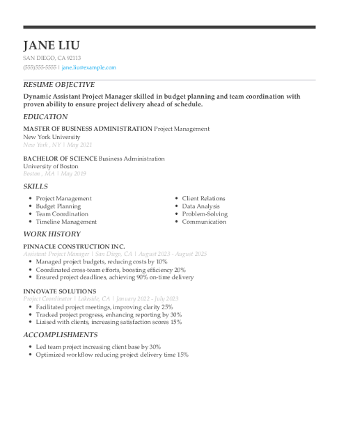 Software project manager ats cv template ai resume builder free Software project manager ats cv template ai resume builder free