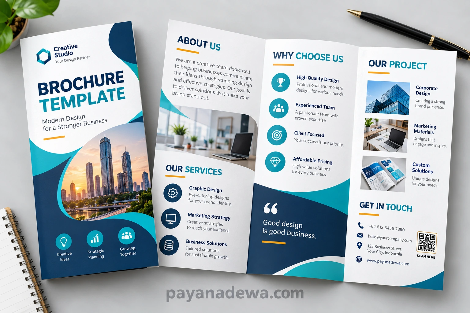 Brochure Template Professional Brochure Template for Business Marketing